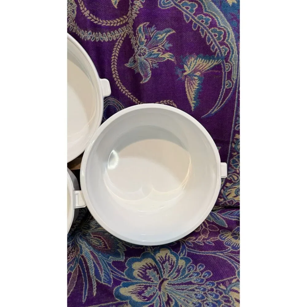 3 Piece Stunning Vintage Princess House Nouveau 3 Pc Heavy French Cookware Set